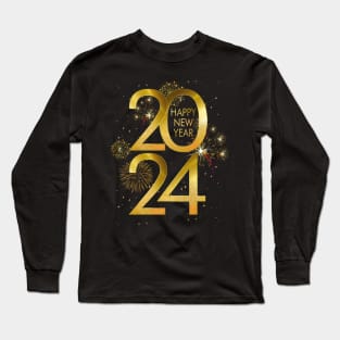 Merry Xmas Christmas Happy New Year 2024 Year of the Dragon Long Sleeve T-Shirt